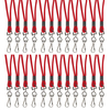 C-Line Products Standard Lanyard, Red, Swivel Hook, PK24 CLI89314